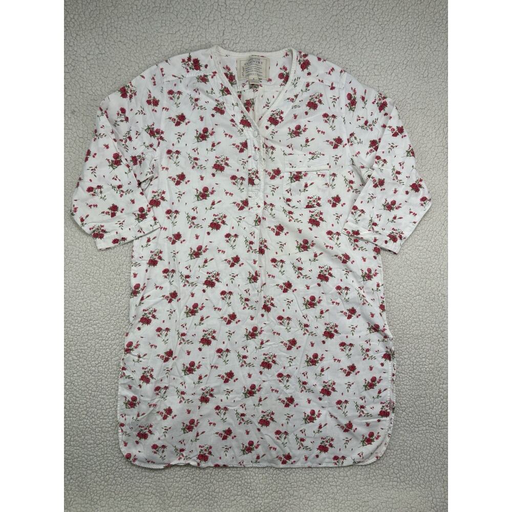 Vintage Victoria’s Secret Country Cottons Floral Nightgown Dress 100% Cotton S